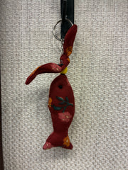 Hand-made fabric key chains/bag charms - Fish
