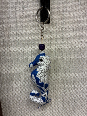 Hand-made fabric key chains/bag charms - Sea Horse