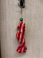 Hand-made fabric key chains/bag charms - Sea Horse