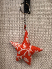 Hand-made fabric key chains/bag charms - Star