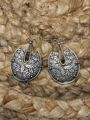 Silver Replica Imli leaves earrings