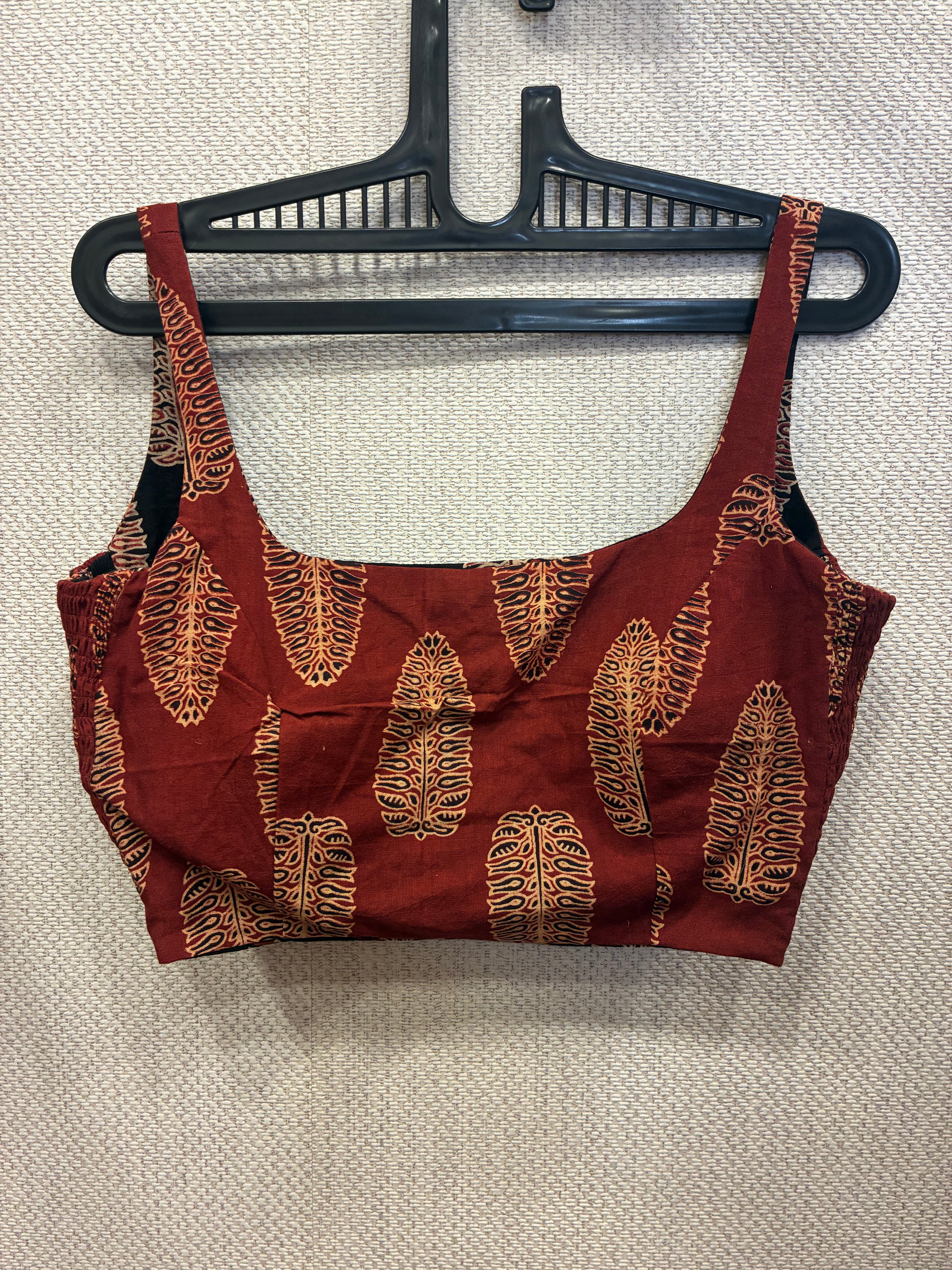 Black-brown Kuk-kuk blouses (both side wearable) - Design 1