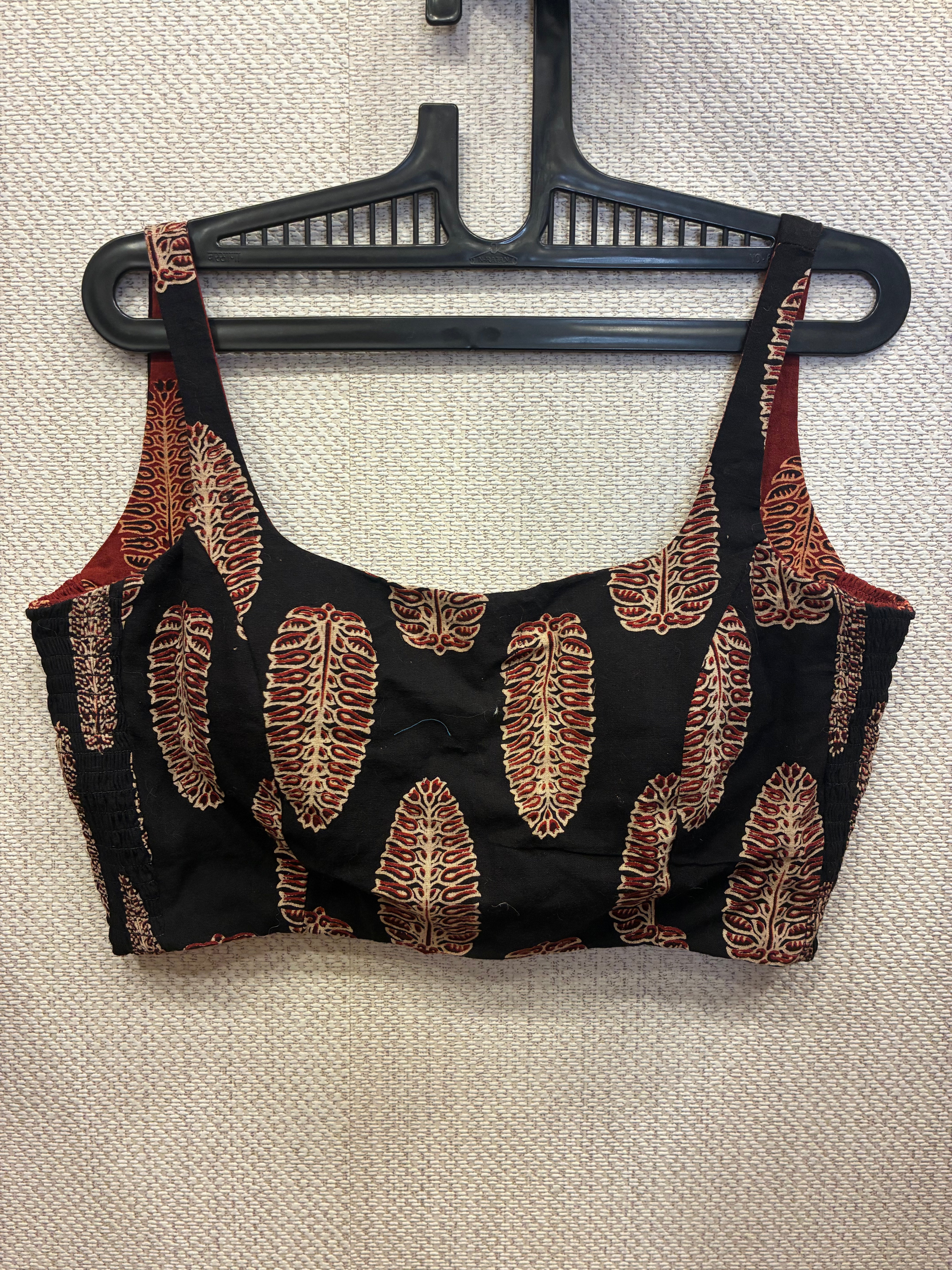 Black-brown Kuk-kuk blouses (both side wearable) - Design 1