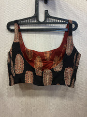 Black-brown Kuk-kuk blouses (both side wearable) - Design 1
