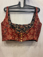 Black-brown Kuk-kuk blouses (both side wearable) - Design 2