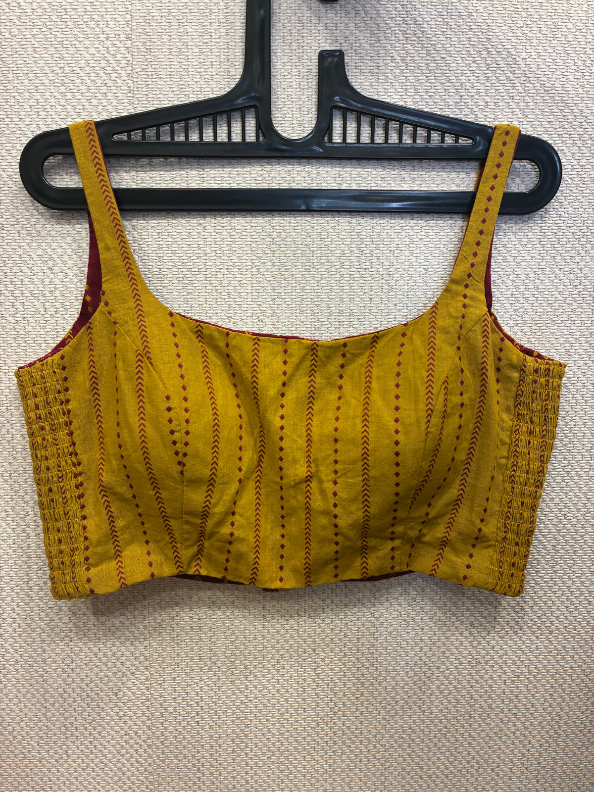 Mustard-maroon Kuk-Cook blouses (both side wearable)