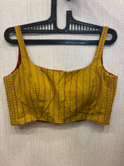 Mustard-maroon Kuk-kuk blouses (both side wearable)