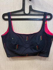 Pink-blue Kuk-kuk blouses (both side wearable)