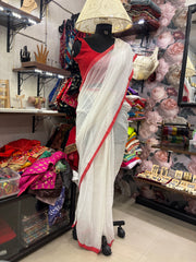 "Laal-Shada" ready-to-wear mul cotton saree 1