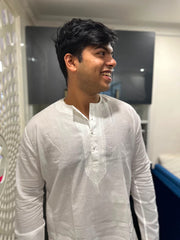 Traditional Bengali "Babu" Panjabi (Kurta)