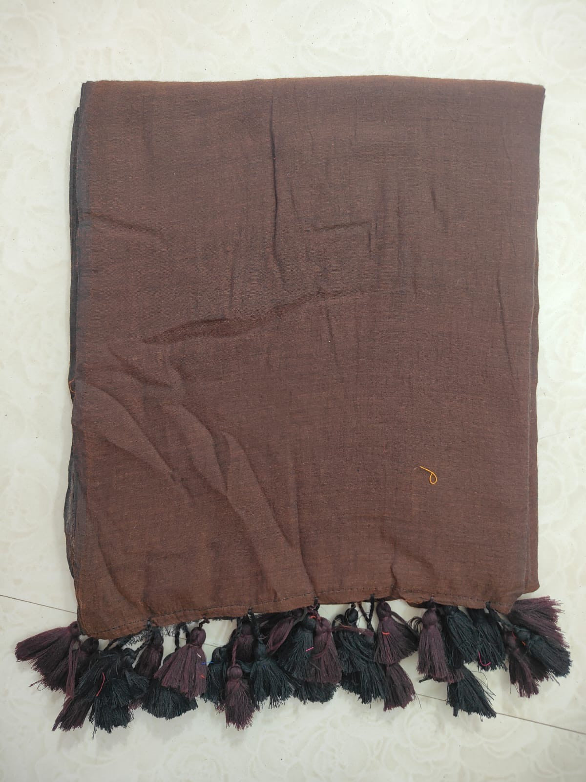 "SHEROES" plain mul cotton sarees