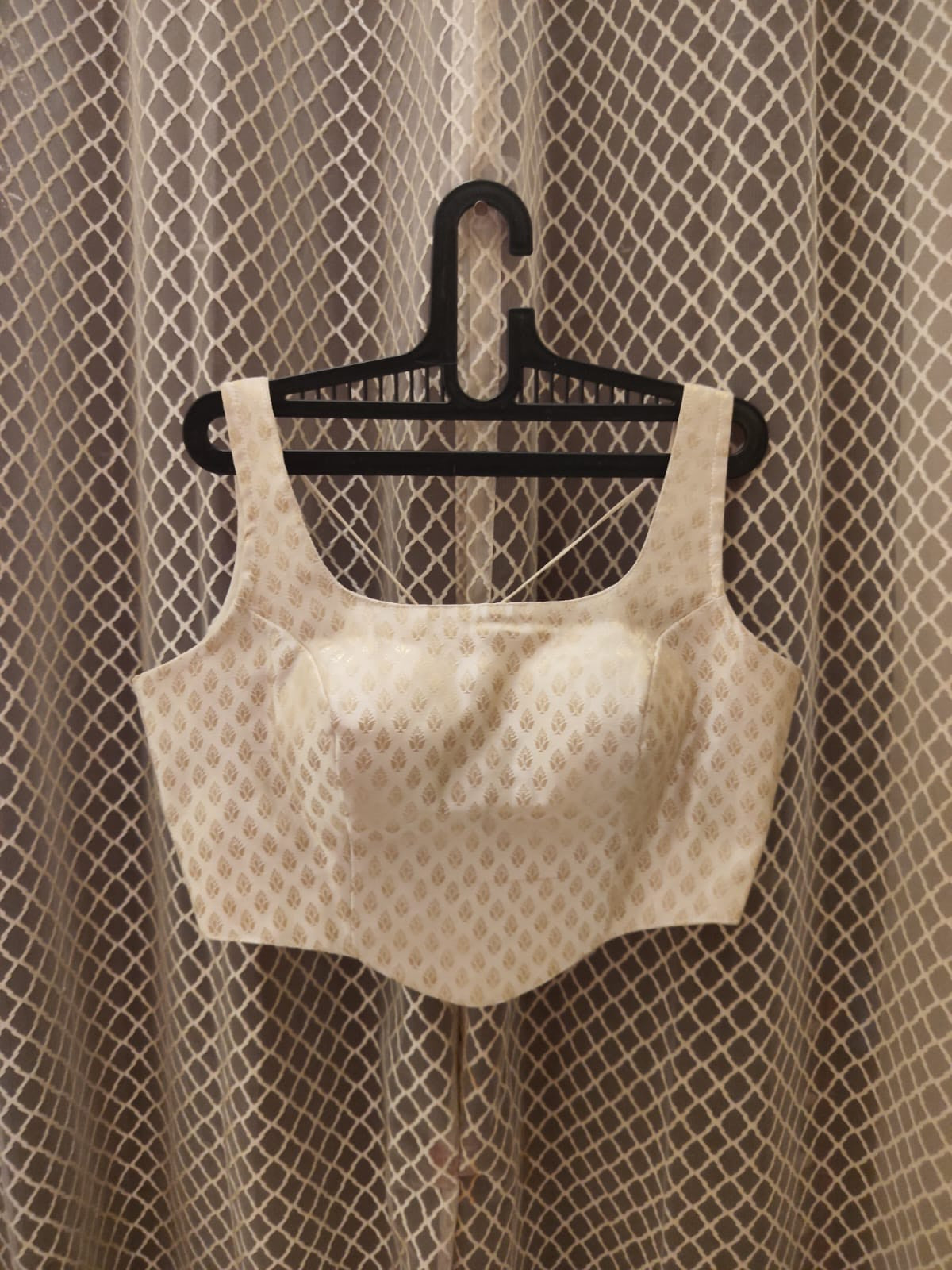Designer brocade corset blouse
