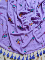 "Flora" collection of printed floral mul cotton saree